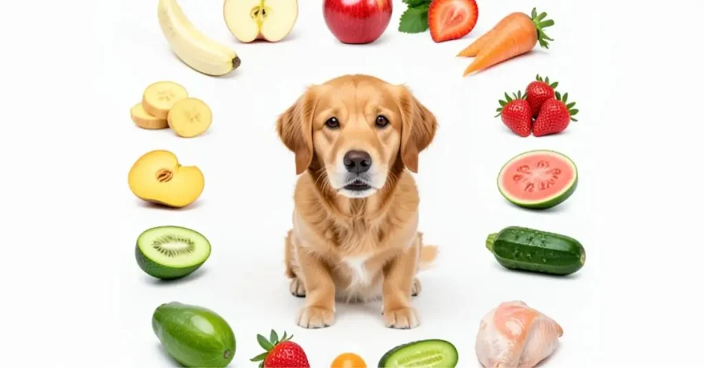 Alguns alimentos naturais podem ser oferecidos aos cães em pequenas quantidades e preparados adequadamente.